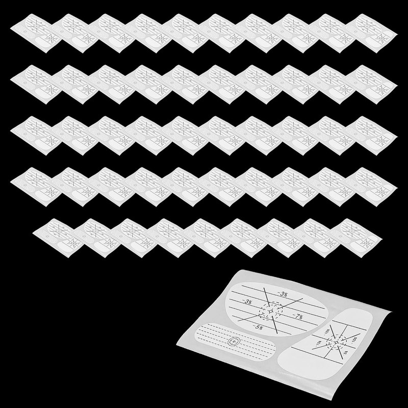 Alnicov 50 Set Golf Impact Tape Golf Target Sticker 3