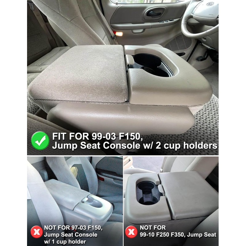 KBH Center Console Armrest Cover for 1999-2003 Ford F150 Accessories,