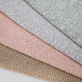 Lunofox Farmhouse Decor Throw Pillow Covers 18x18 Inch Set of 4, Solid Textured Cushion Covers for Couch, Sofa, Bed – Beige, Light Grey, Pink, Light Green