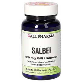 Gall Pharma Sage 120 mg GPH Capsules, Pack of 1 (1 x 60 Items)
