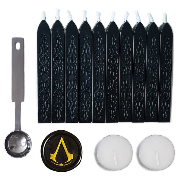 Sealing Wax Sticks with Wick, AMTOL 10 PCS Wax Seal