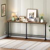 YATINEY 70.9" Console Table with Adjustable Height (27.6"-35.4") and Power