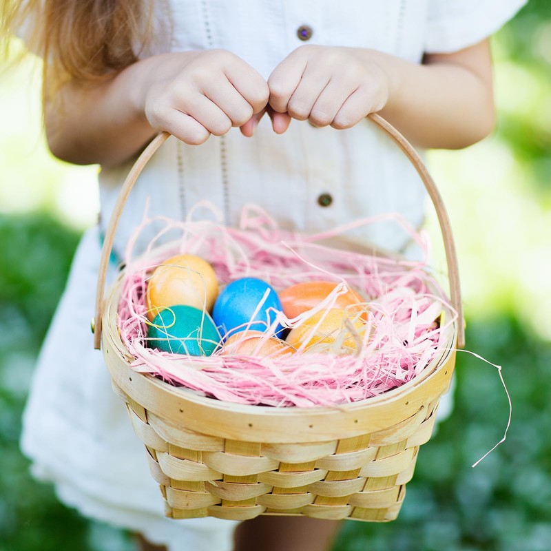 Topsvllcly 2.2 LB Easter Grass 35oz 4 Colors Easter Basket