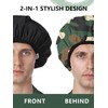 Years calm Shower Cap for Men, Waterproof Reusable Hair Cap