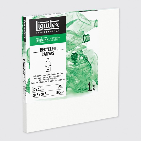 Liquitex Recycled Canvas, Traditional, 12" x 12", White
