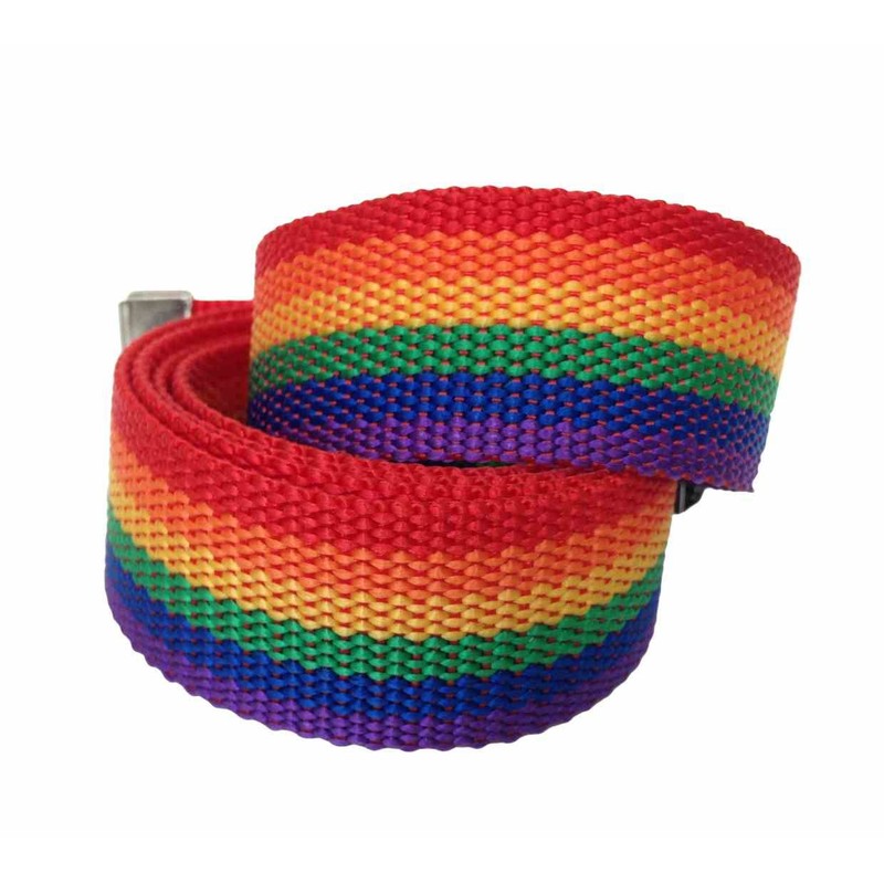Rainbow Canvas Belt Size 115 cm