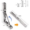 Folding Shelf Brackets 24 inch 2 Pcs - Heavy Duty