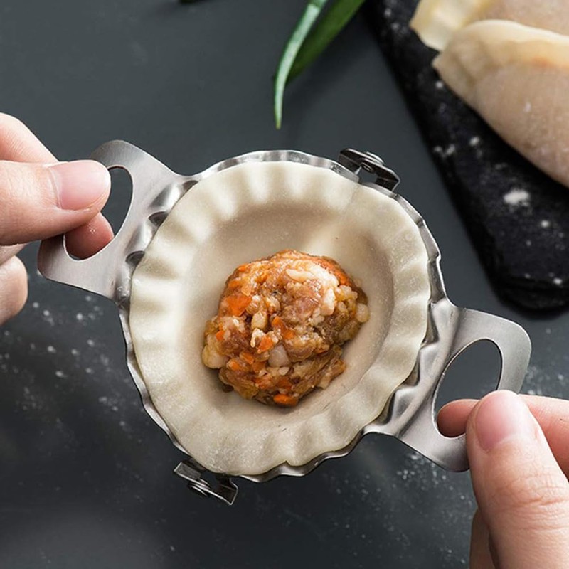 ABOOFAN 2pcs Dumpling Maker Set Stainless Steel Dumpling Mould Ravioli