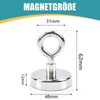 FPMYB Pack of 3 Magnetic Hooks, Extra Strong Magnetic Hooks,