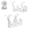 SKIR'CO (10 pcs) Pipe Clips, Plastic Clamps for 22 mm