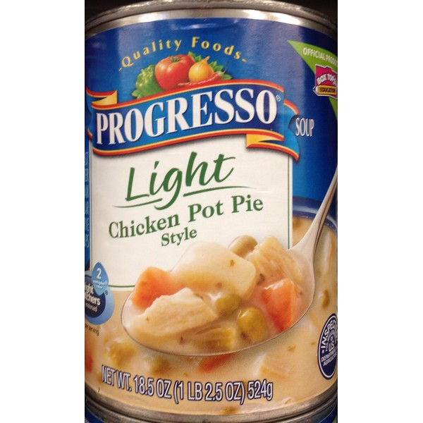 Progresso Light Chicken Pot Pie Style Soup 18.5oz Can (Pack of 8)