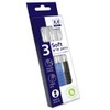 BG Soft Rubber Grip Smooth Writing Pens, Blue & Black