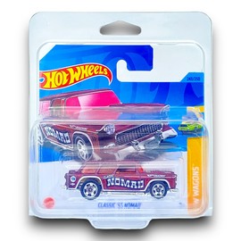 Hot Wheels - Classic '55 Nomad - HW Wagons 5/5 - HKH73 - Short Card - GM - Dark Red - Mattel 2023 - 1:64