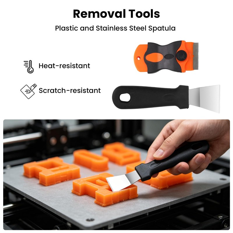 52 PCS Printer Accessories Tool Kit for 3D Printer, Compatible