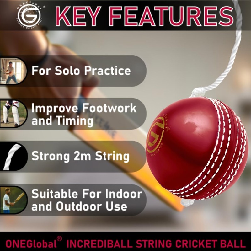 ONEGlobal Incrediball Soft String Cricket Ball | Outdoor and Indoor
