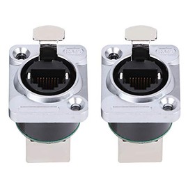 Conector de enchufes de interfaz RJ45 Aislador ignífugo, 2 uds., Conectores en ángulo recto, enchufe de aviación YT-RJ45,Conector Industrial