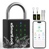 Heavy Duty Smart Padlock,Outdoor Combination Padlock with Key Code RFID