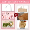 20PCS Bolsas de Regalo de PVC Transparente con Asas, Bolsas