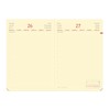 Daily 17 Silk Black and White Appointment Calendar Table Format