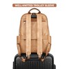 MASINTOR 15.6 inch Leather Laptop Backpack Purse for Women, Designer