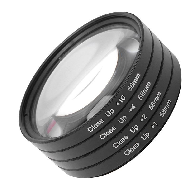 Optical Glass Macro Close Up +1 +2 +4 +10 Lens