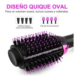 Cepillo Alaciador/rizador Eléctrico Ionic Peine 1200w 2 En 1