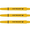 Mission Darts 5 x Yellow GripLock Shafts Medium Dart Stems