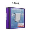 Staples 3-inch 3-Ring Better Binder, Purple, 2/Pack (ST55896-CCVS)