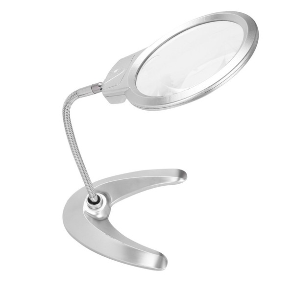 Lighted Magnifier Portable Stand Magnifying Magnifier 5x/2x Magnification Magnifying Magnifier