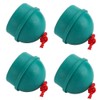 4PCS Billiard Chalk Holder,Green Rubber Billiard Chalk Holder Chalk Container