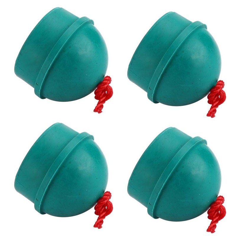 4PCS Billiard Chalk Holder,Green Rubber Billiard Chalk Holder Chalk Container