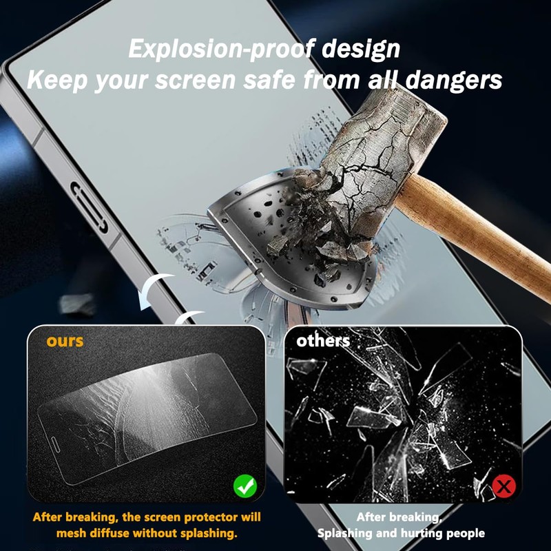 Cmiuubrer 2 Pack Privacy Tempered Glass for Nubia Red Magic