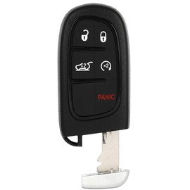 ANGLEWIDE Car Key Fob Keyless Entry Remote SHELL CASE Replacement for 14-19 for Jeep for Cherokee (FCC GQ454) 5 Buttons 1pad