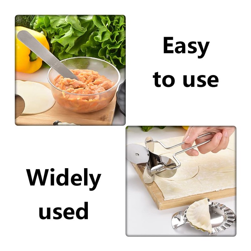 3 Pcs Ravioli Dumpling Maker Set Stainless Steel Manual Dumpling