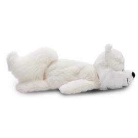 NICI Vanja 61304 Cuddly Toy Polar Fox 45 cm Relaxed Lying White Soft Plush Toy Cute Plush Toy for Cuddling and Playing for Children and Adults Great Gift Idea