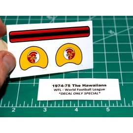 1974 - 1975 WFL The Hawaiians Football Gumball Helmets *DIECUT DECALS ONLY* OPI