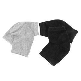 Baluue 2pairs Moisturizing Gel Socks for Dry Heels of Anti-crack Ankle Socks Hydrating Heel for Men and Women Foot Care Grey