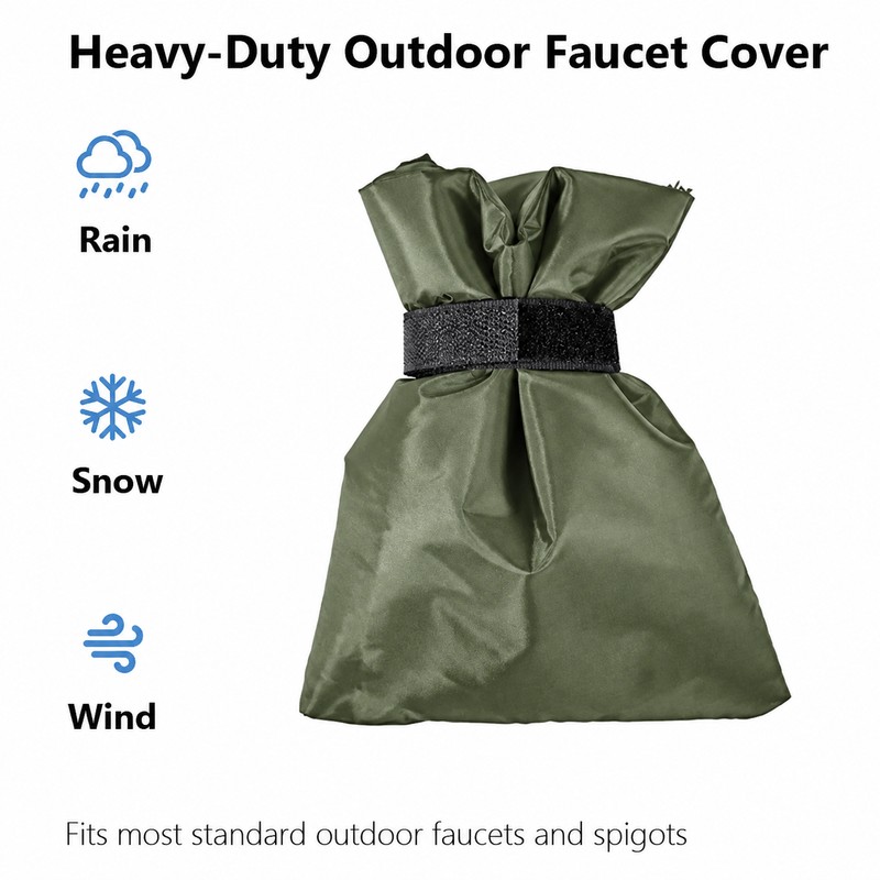 1Pc Outdoor Faucet Cover, Winter Freeze Protection Insulation for Water