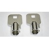 Kone & Hiss-Craft EX514 Fire Inspection Elevator Lock Key, EX514 Key, New and Replaceable Keys, Silver, 2 EX514 Keys, Fits Kone EX514 ELEVATOR KEYS 0