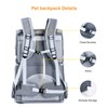 Groxkox Double Cat Carrier for 2 Cats,Dog Backpack Carrier for