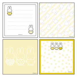 Green Flash Miffy Memo Pad Square Gold GMB-002