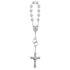 One Decade Rosary with Pearlized Beads - Vatican Imports