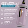 HEMLI Wine Bottle Chiller Insulator Sleeve, Keeps Wine and Champagne
