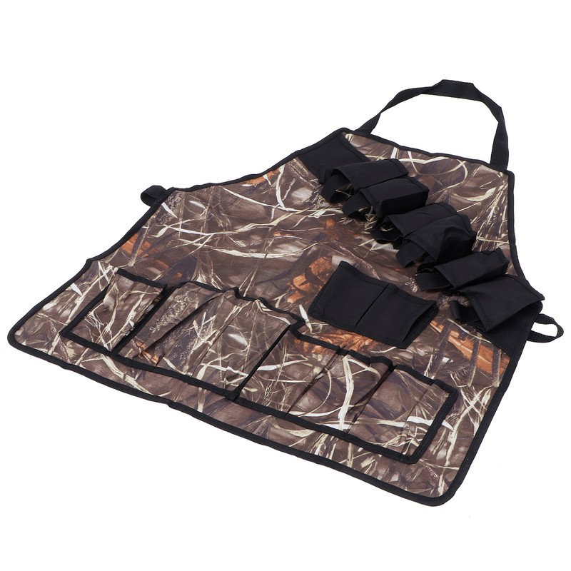 Multi Pockets Apron 600D Oxford Fabric Camouflage Picnic Barbecue Aprons