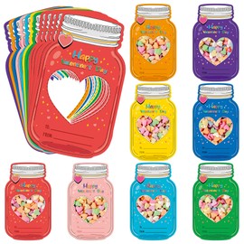 Valentines Day Cards for Kids School - 48 Pack Valentines Day Cards Gifts for Kids Classroom with Treat Bag, Valentines Day Kids Exchange Cards for Boys Girls Toddler Party Favors (Candy Not Included)