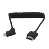 Kework 4ft HDMI 4K Coiled Cable, 90 Degree Right Angle