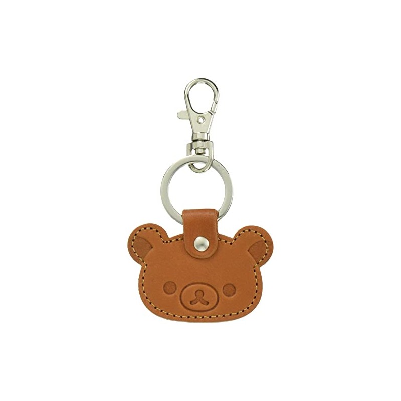 Ushikubo Kogeisha Rilakkuma Leather Key Chain Face Rilakkuma RK-012