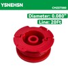 YSNEHSN CMZST080 CMZST0803 Trimmer Spool Line 20ft 0.080" Compatible with