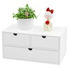Wisuce Bamboo Desk Drawer Organizer, Mail Organizer Storage for Bills,