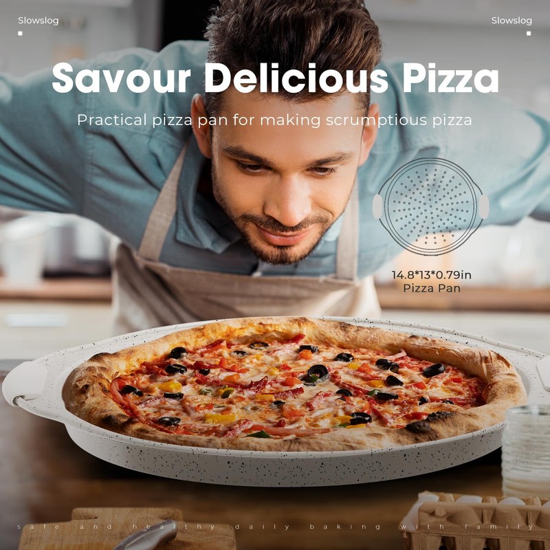 11-Piece Kitchen Nonstick Stackable Bakeware Set, Non Toxic Bakeware Sets